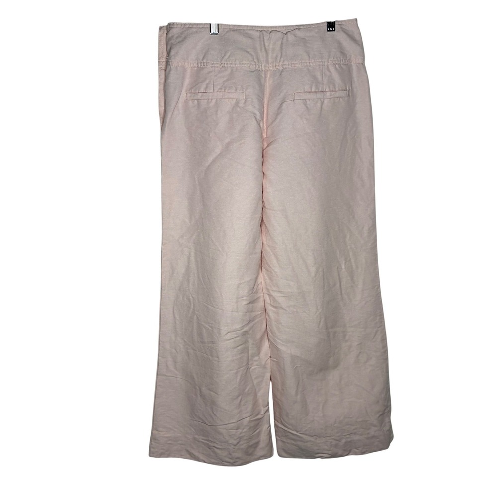 Cartonnier Anthropologie Womens 6 Light Pink Sailor Wide Leg Pants Linen Palazzo - Picture 6 of 9